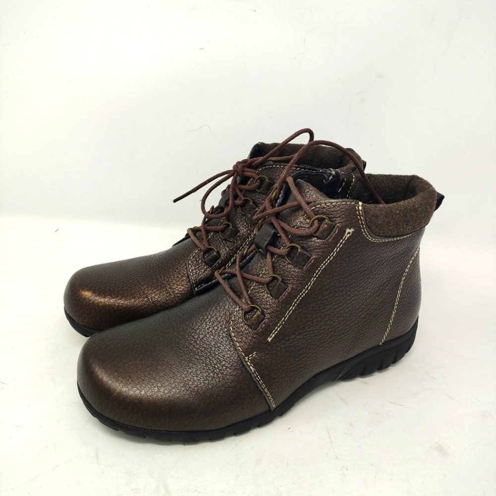 PROPET Delaney Bronze Lace-up Booties